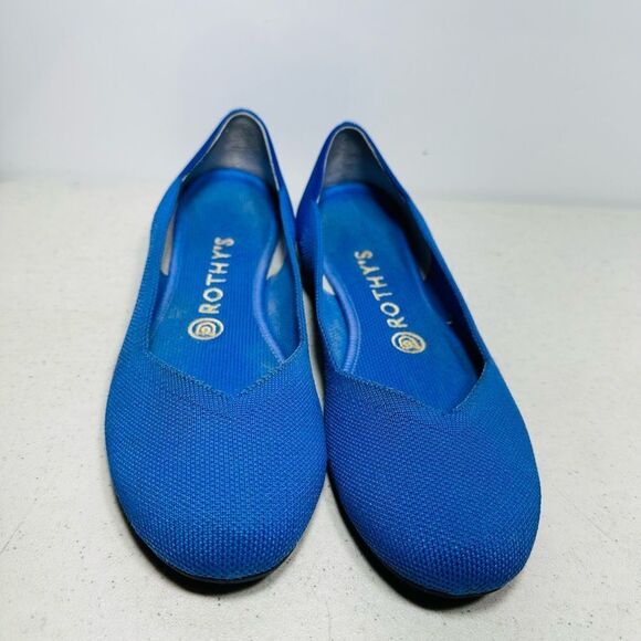Rothy's The Flat Black Round Toe Shoes US WOMEN 7.5 EU Ballet Flat Slip On - Picture 3 of 7